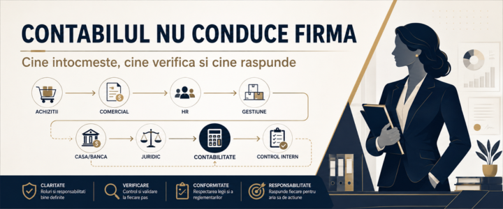 Contabilul nu conduce firma: responsabilitatea fiecarui departament